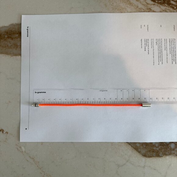 Le Gramme Orange ‘Le 7g’ NATO Bracelet - size 21 - Picture 4 of 7